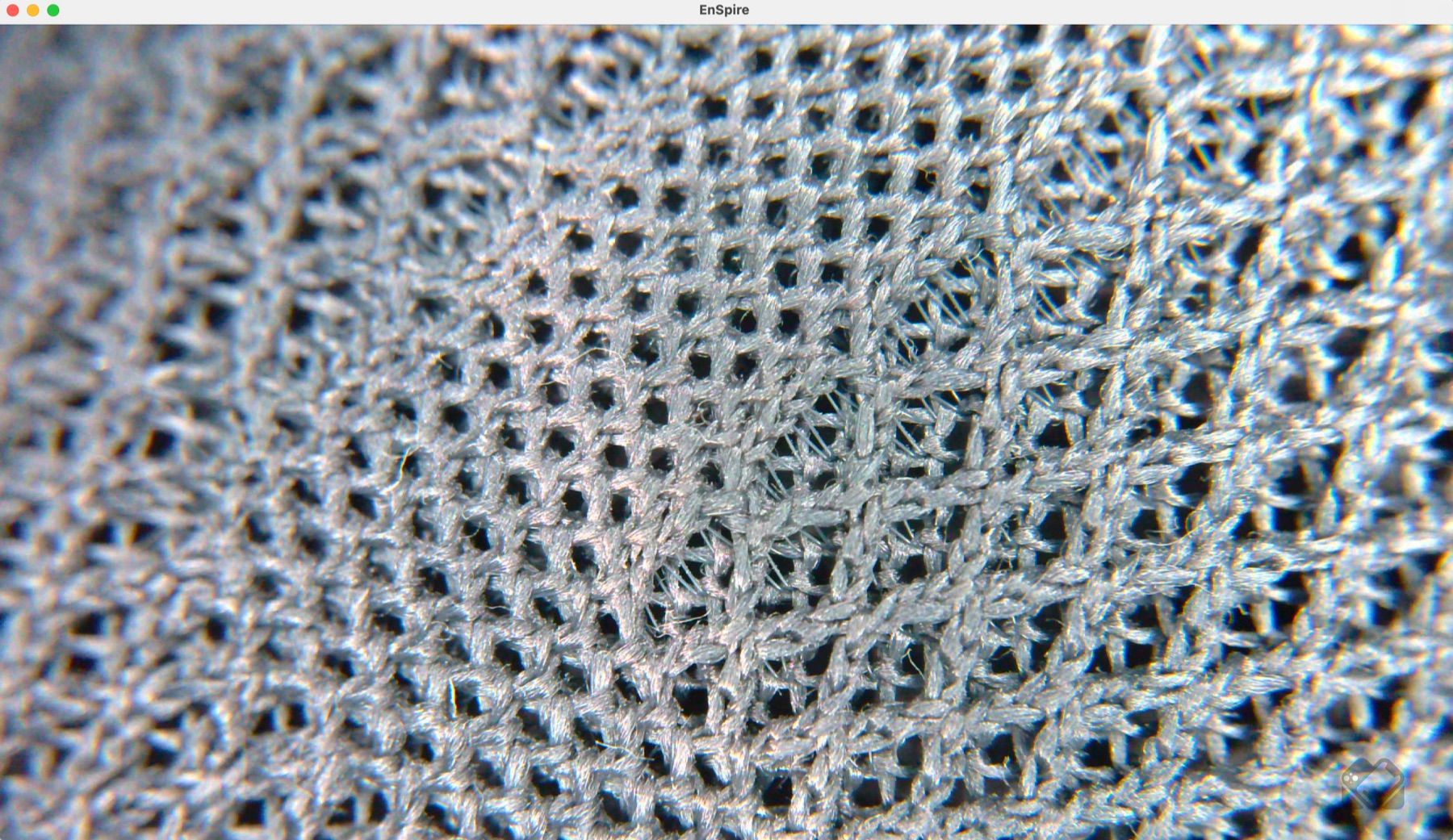 編み込み繊維のディテールをハッキリ撮影